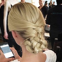 New York Stylist Assists at Fashion Week for Moroccanoil