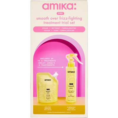 amika: PRO smooth over frizz-fighting treatment trial set 2 pc.