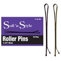 Soft 'n Style Black Bobby (Roller) Pins 75 Ct. 2.75 inch