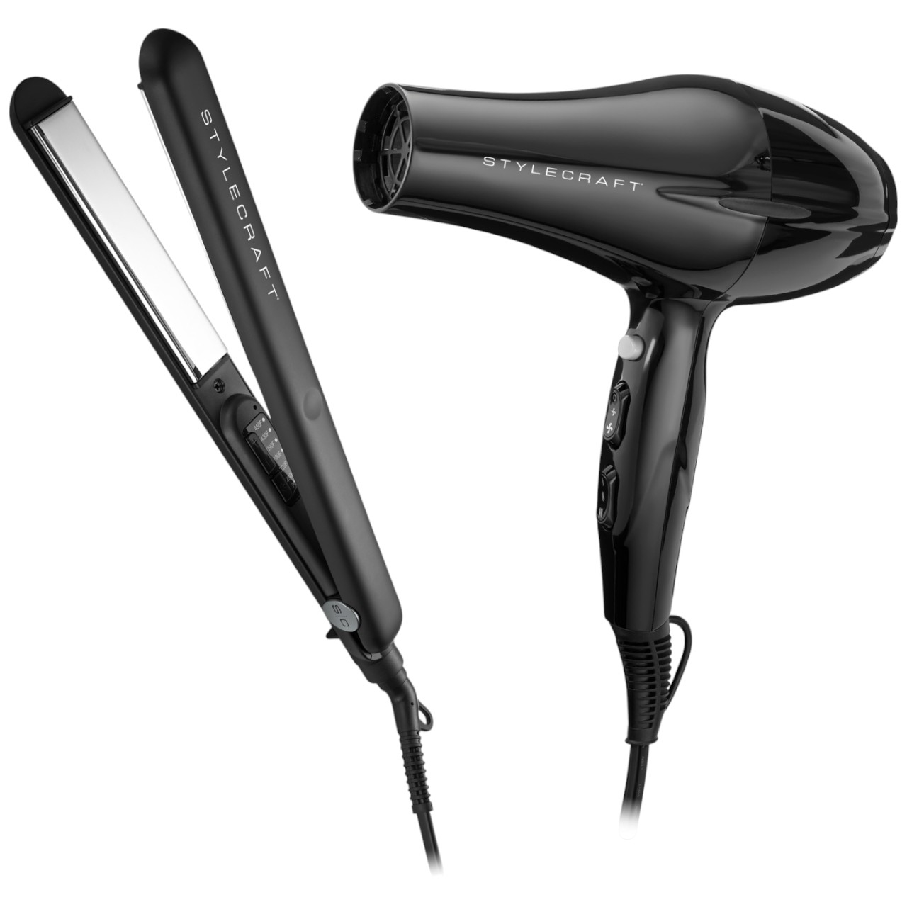 Stay-Temp Pro Styling Set – Dryer + Flat Iron