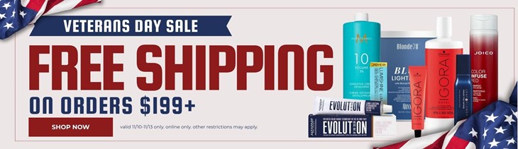 Veterans Day sale (11/10-11/13)