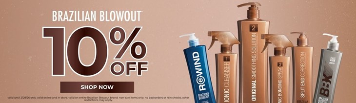10% Off Brazilian Blowout (2/20-2/28)