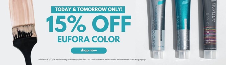 Eufora Color 15% Off Sale (2/26-2/27)