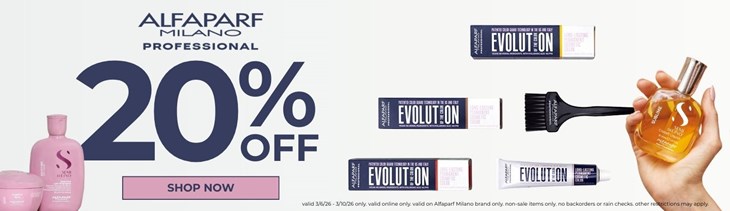 Alfaparf 20% Off Sale (3/6-3/10)