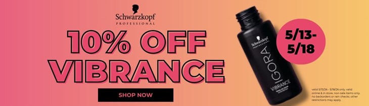 Schwarzkopf IGORA Vibrance 10% Off (5/13-5/18)