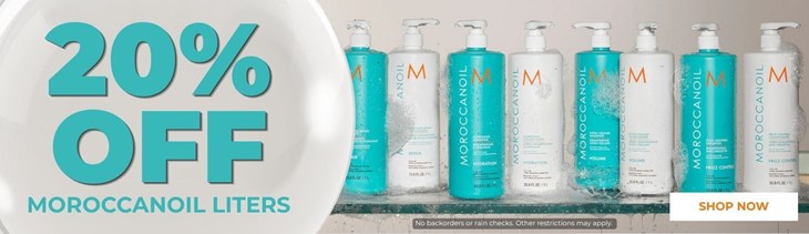 Moroccanoil Liters 20% Off (7/23-8/31)