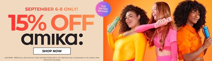 Amika Flash Sale (9/6-9/8)