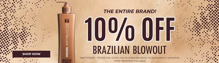Brazilian Blowout 10% Off Brand (10/28-10/31)