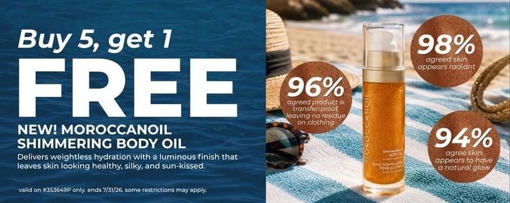 _BRAND PROMO Double Moroccanoil Shimmer B5G1 (7/16-7/31)
