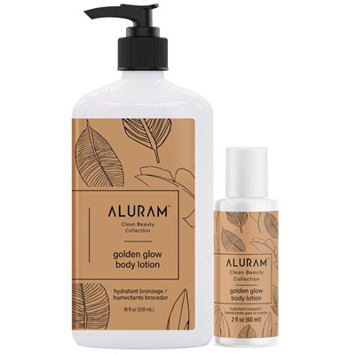 Aluram golden glow body lotion bundle 2 pc.