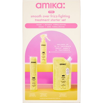 amika: PRO smooth over frizz-fighting treatment starter set 3 pc.