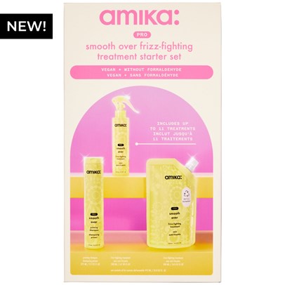 amika: PRO smooth over frizz-fighting treatment starter set 3 pc.