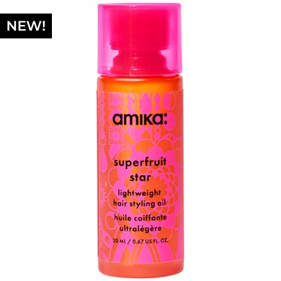 amika: superfruit star lightweight hair styling oil 0.67 Fl. Oz.