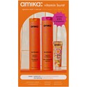 amika: vitamin burst signature wash & care set 3 pc.