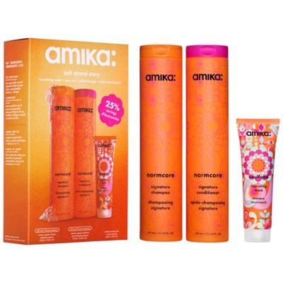 amika: signature wash & care nourishing set 3 pc.