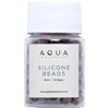 AQUA SILICONE BEADS - BROWN 150 pc.