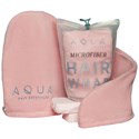 AQUA MICROFIBER HAIR WRAP