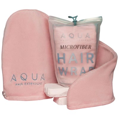 AQUA MICROFIBER HAIR WRAP