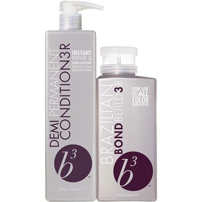 B3 BRAZILIAN BOND BUILD3R Purchase b3 Bond Builder, Receive b3 Demi-Permanent Conditioner FREE! 2 pc.