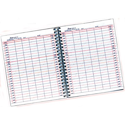 Cameo Wire Bound Appointment Book - 12 Month by 5 Column 11 inch x 8.5 inch