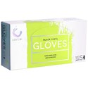 Colortrak Vinyl Gloves - Black, 100 ct. Small