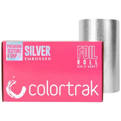 Colortrak Embossed Foil Roll- Silver 5 inch x 250 ft.