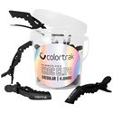Colortrak Bucket Rubberized Croc Clips- Black 12 pc.