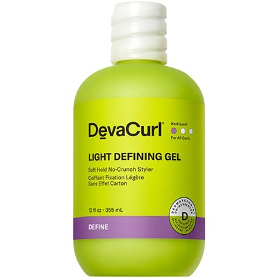 DevaCurl LIGHT DEFINING GEL Soft Hold No-Crunch Styler 12 Fl. Oz.