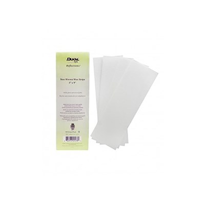 Dukal Non-Woven Wax Strips 100 Pack 3 inch x 9 inch