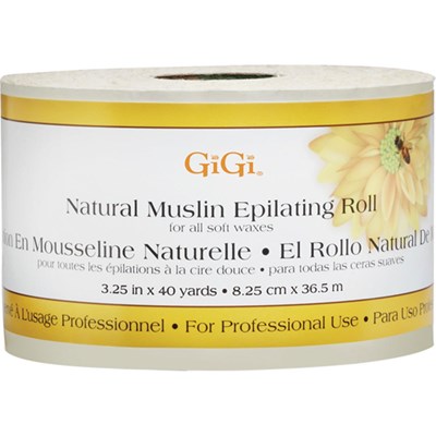 GiGi Natural Muslin Epilating Roll 3.25 inch x 40 yard