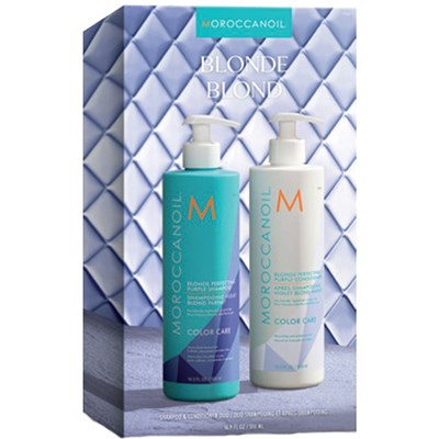 MOROCCANOIL Color Care BLONDE PERFECTING PURPLE SHAMPOO & CONDITIONER DUO 2 pc.