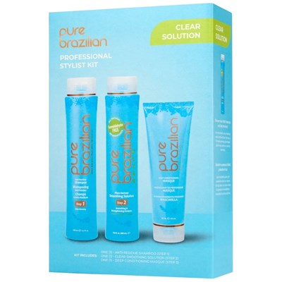 pure brazilian Stylist Kit - CLEAR 3 pc.