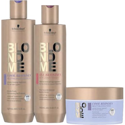 Schwarzkopf Professional BLONDME Cool Blondes Gift Set 3 pc.