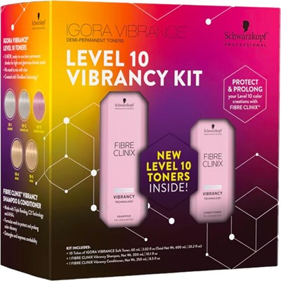 Schwarzkopf Professional VIBRANCE/VIBRANCY Kit (Level 10) 12 pc.