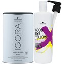 Schwarzkopf Purchase 1 IGORA Vario Plus Lightener, Get GOODBYE YELLOW Shampoo + Liter Pump FREE! 3 pc.