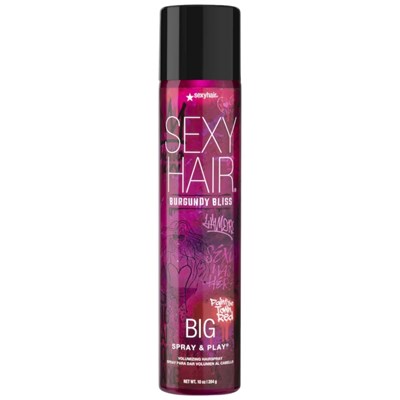 Sexy Hair Spray & Play Volumizing Hairspray Burgundy Bliss 10 Fl. Oz.