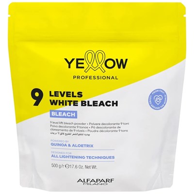 Yellow Professional Bleach 9 Levels Of Lift Pouch 17.6 Fl. Oz.